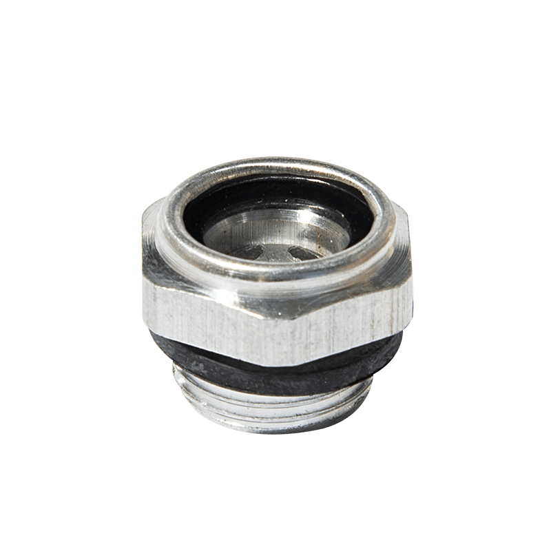 Kaca penglihatan level minyak kuningan