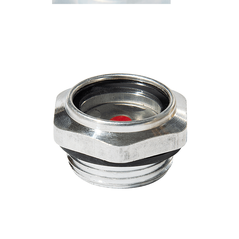 Kaca penglihatan level minyak kuningan